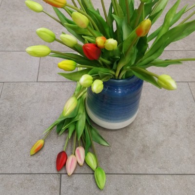 Цветы искусственные тюльпан гидрогелевый real touch